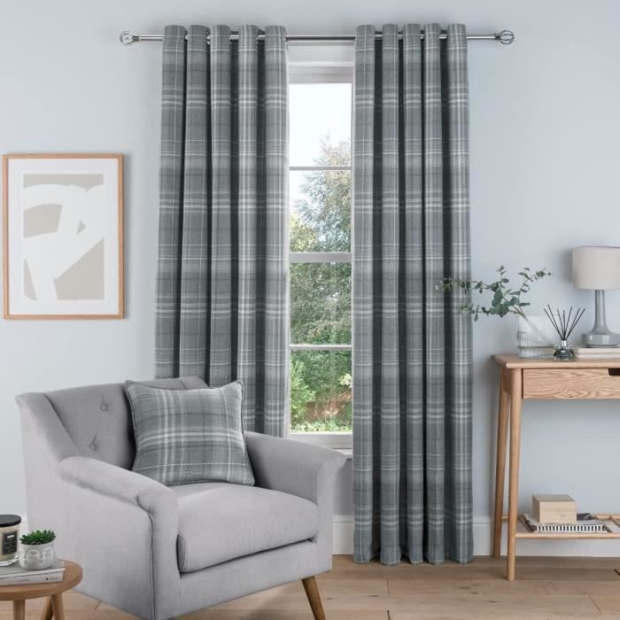 Rideaux à œillets Orla Kiely – Motif Fougère, 117x183 Cm, 100% Coton, Doublés, Couleur Ocre/vert - 9