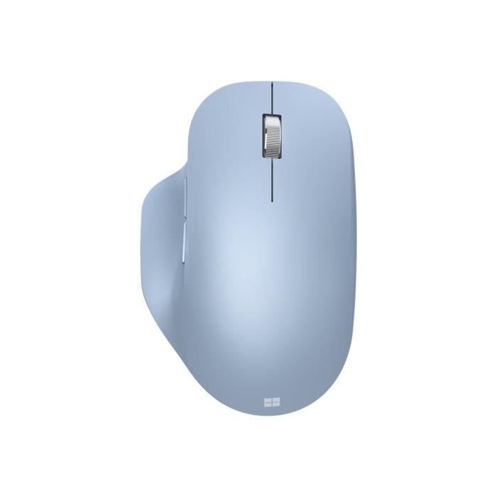 MICROSOFT Ergonomic Mouse - Souris optique - 5 boutons - Sans fil - Bluetooth 5.0 LE - Bleu Pastel