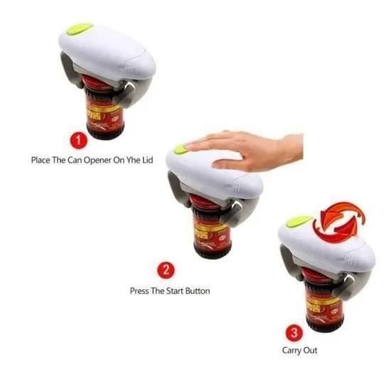 Ouvre-bocal Automatique LIBRNTY - Pour Bocaux Scellés, Facile D’utilisation Pour Seniors Et Mains Fragiles