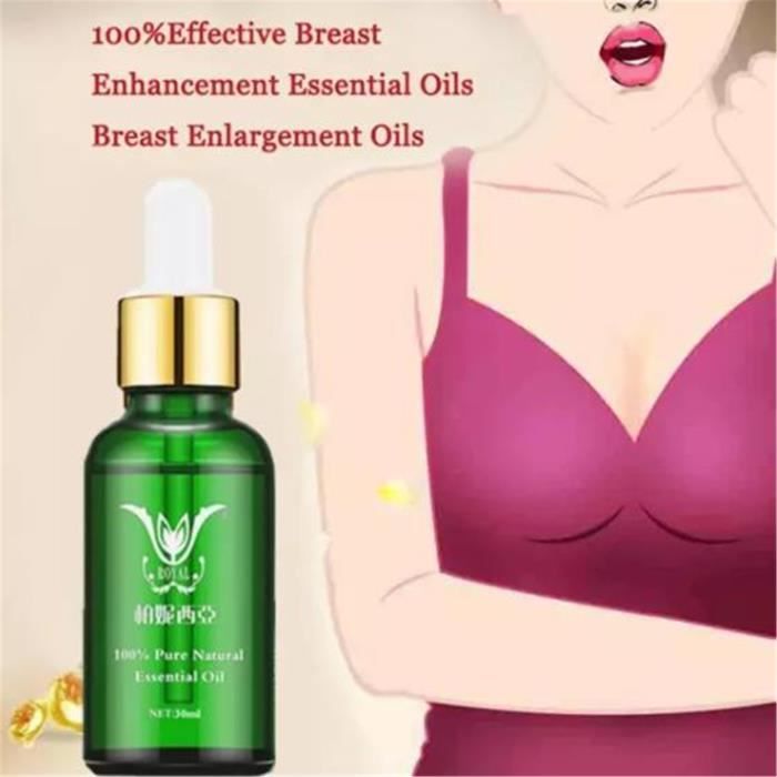 Huile essentielle de massage pour le corps à l'huile essentielle de soin des seins dodus de levage féminin 30ML