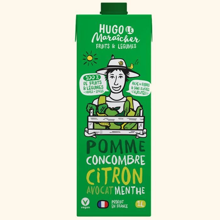 HUGO LE MARAÎCHER - Jus de Fruits & Légumes Pomme Concombre Avocat 1L