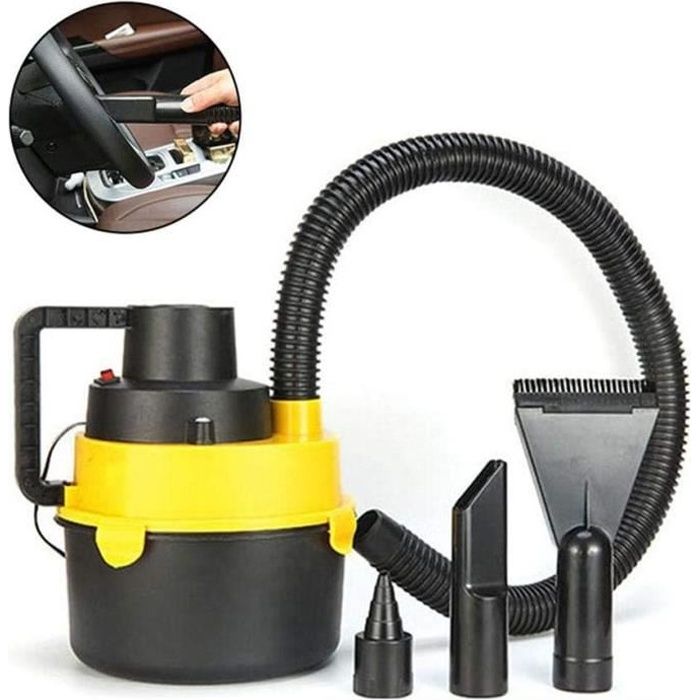 Aspirateur De Voiture Sec Et Humide avec Aspiration Puissante, 12V 60w, Aspirateur De Voiture pour Le Nettoyage Intérieur De Voiture
