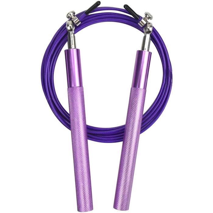Corde à SauterCorde à Sauter Crossfit avec Roulements à Billes et Poignées AntidérapantesRéglable speed ropejump rope pour ad 219