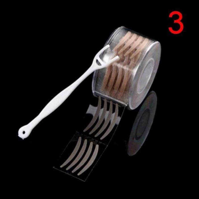 LB4255 600 pièces S-L naturel paupière ruban autocollant Invisible Double pli paupière pâte clair Beige rayure auto adhésif Eye Tape