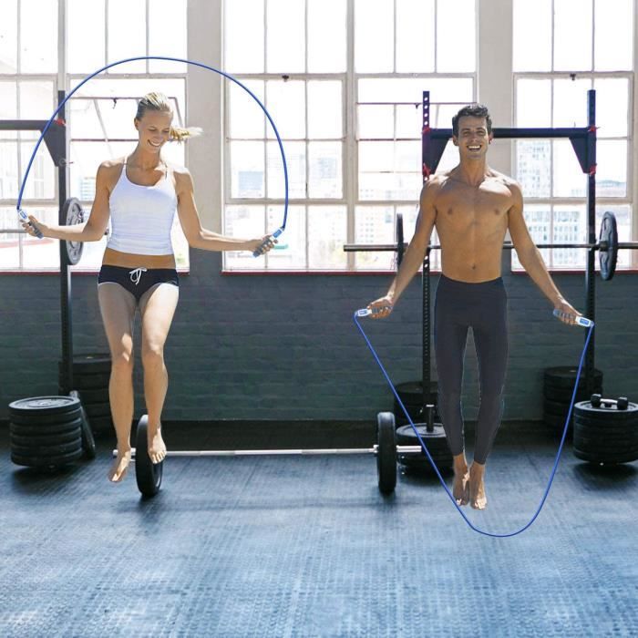 KATELUO Cordes agrave Sauter sans Corde,Corde agrave Sauter avec Compteur, Corde agrave Sauter Crossfit, Corde agrave Sauter