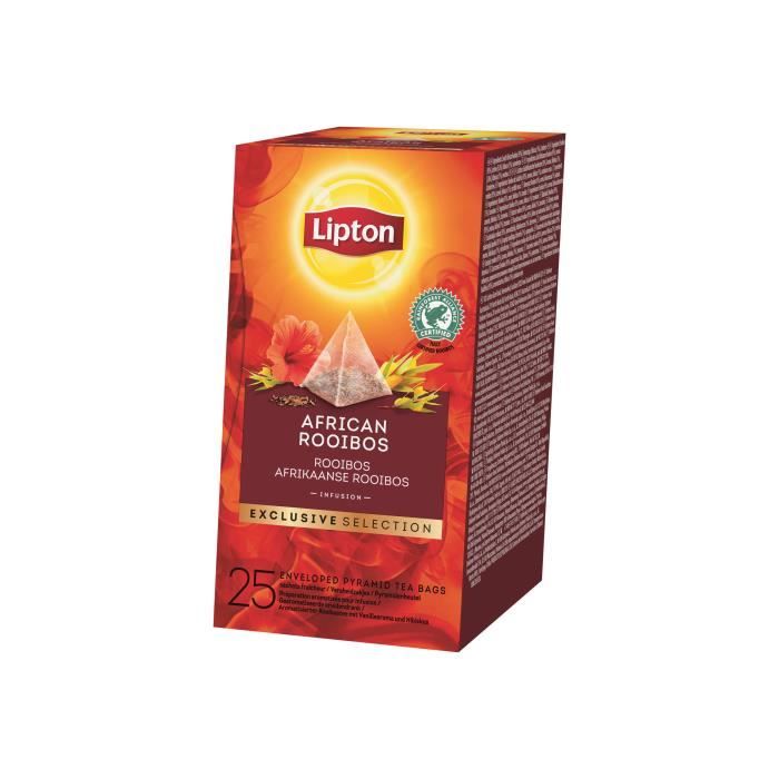 Lipton Exclusive Selection African Rooibos Sacs à thé aux plantes 50 g pack de 25