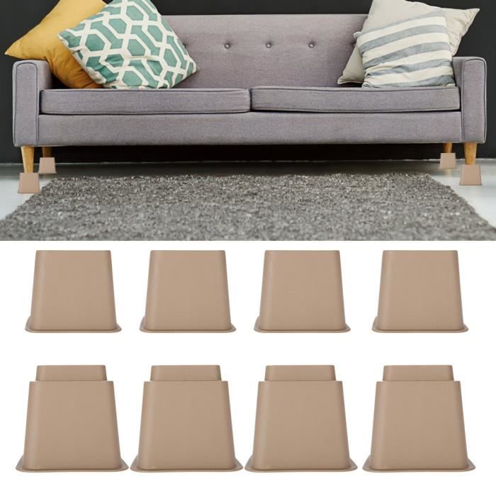 4pcs Rehausseur Pieds de lit Réhausseur de meuble Lit - Table Set Rehausseur meuble ELEVATEUR - PP HB0043