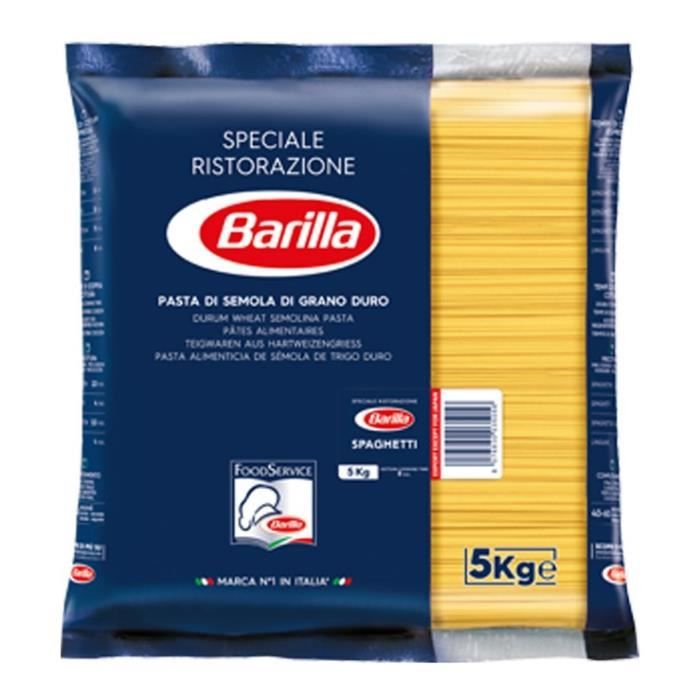 BARILLA Pâtes Spaghetti N°5 - Paquet de 5 kg