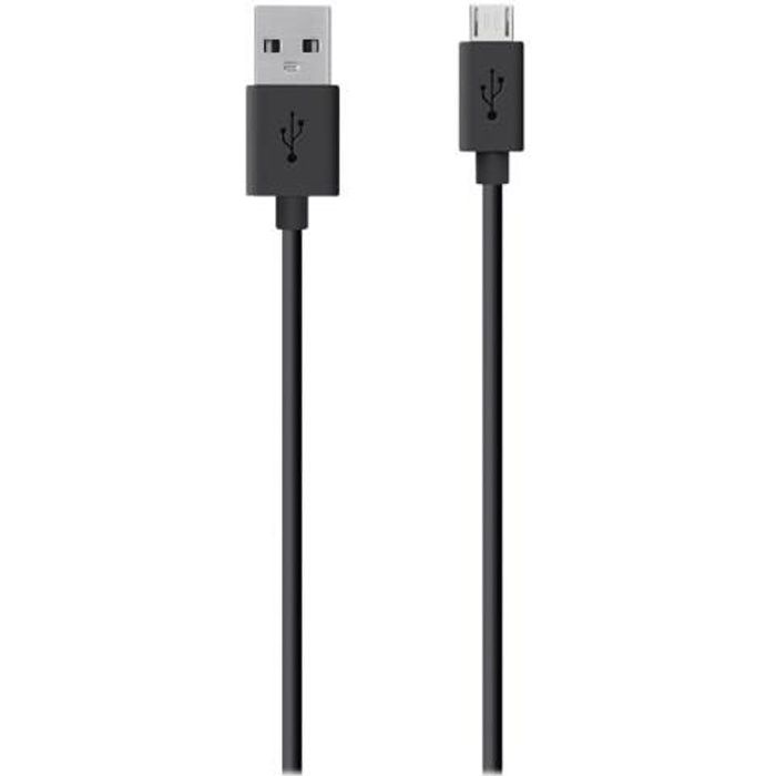 BELKIN Câble de recharge et de synchronisation micro-USB vers USB Mixit - 1,2 m - Noir