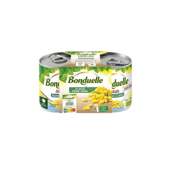 BONDUELLE - Maïs Jeunes Grains 560G - Lot De 4