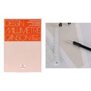 CANSON papier millimétré, 650x500 mm, 100 g/m2,…