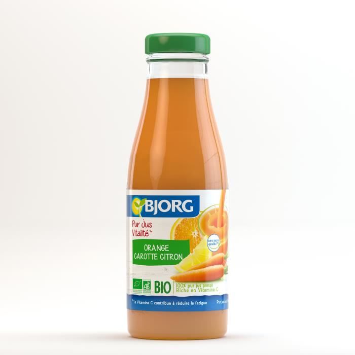 BJORG Jus Vitalité Orange Carotte Bio 75cl