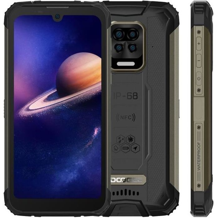 DOOGEE S59 Pro Smartphone IP68 Étanche Robuste 128 Go 10050mAh Batterie Écran 5.71- Octa core Téléphone mobile 4G NFC GPS - Noir