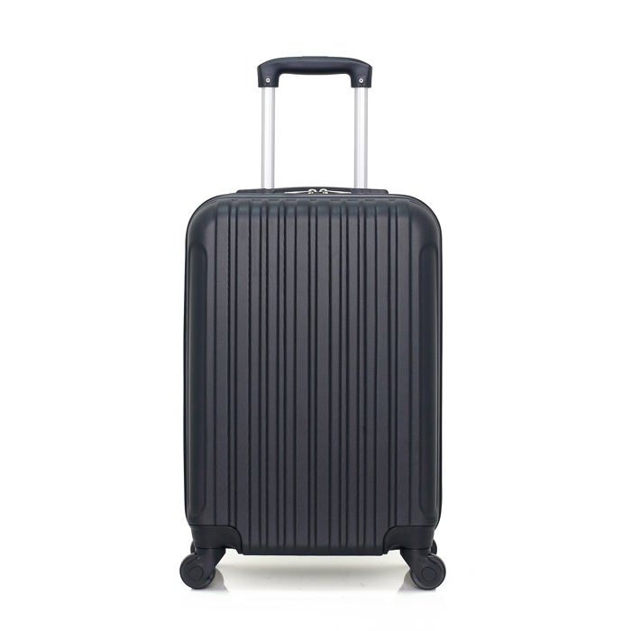 HERO – VALISE CABINE - ABS – 55cm – 4 roues – ALPES – NOIR