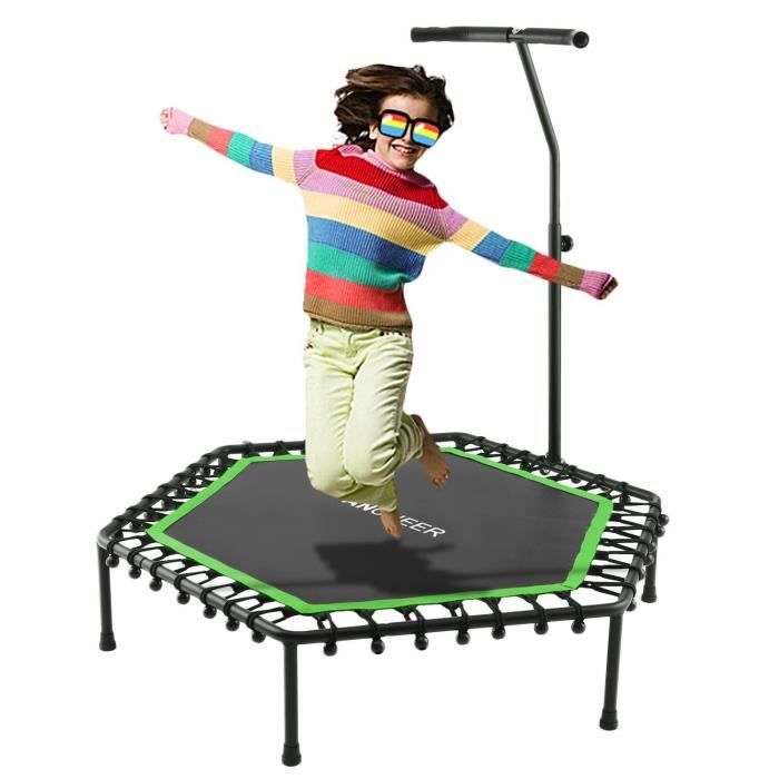 ANCHEER Trampoline de fitness pliable poignée réglable