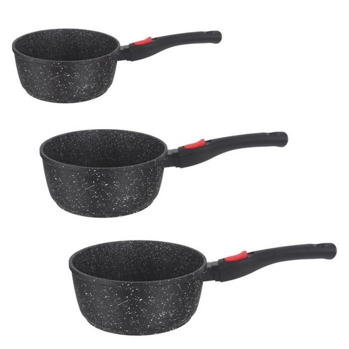Série de 3 casseroles en pierre 16, 18 et 20 cm Ka