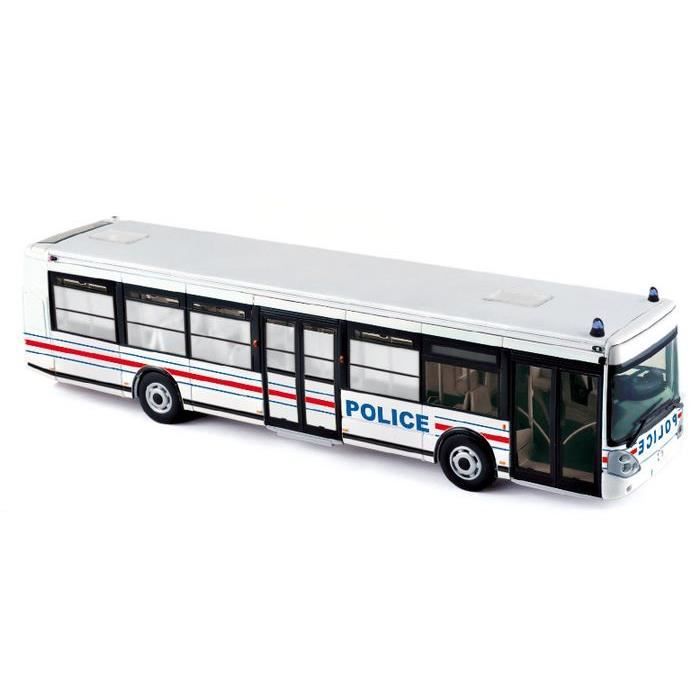 Miniatures montées - IRISBUS Citelis Police Nationale transport de personnes interpellées 2008 1/43 Norev