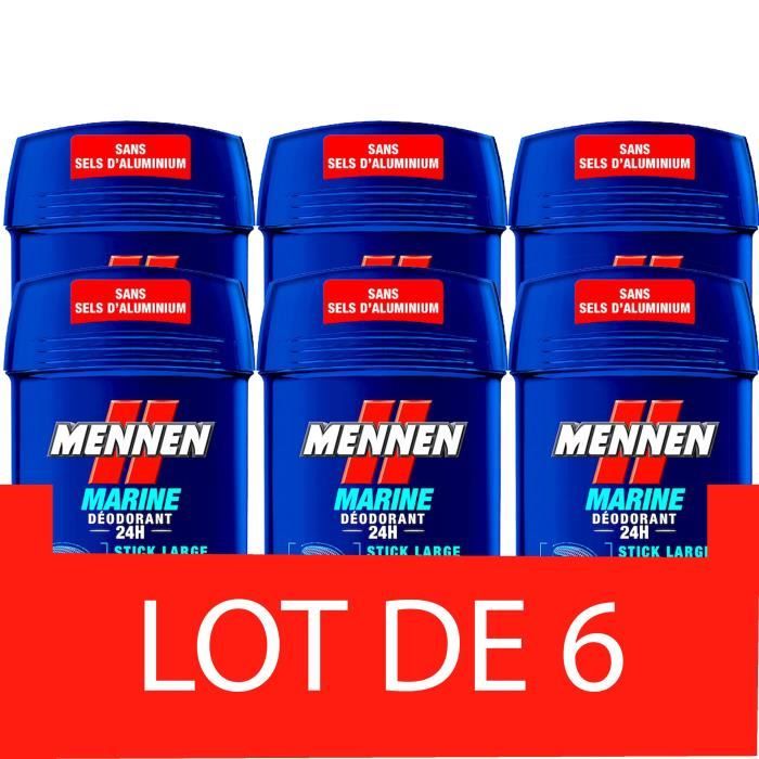Lot De 3 Déodorants Stick MENNEN Marine 50ml - Fraîcheur Longue Durée - Fabriqué En France