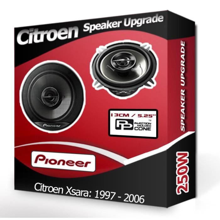 Citroen Xsara Haut-parleurs de porte arrière Pioneer Kit haut-parleur voiture 5.25 -13cm 250W