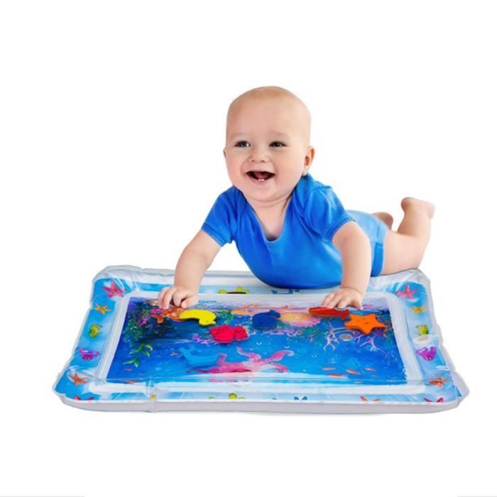 Tapis Aquarium d'eau Centre de Jeu bébé Gonflable d'activité enfant Imprimé Océan 50*66cm