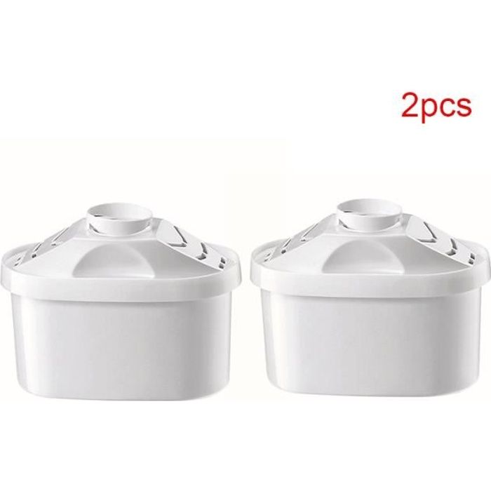 Lot de 2 Cartouche Filtrante pour Carafe, Filtres à eau Universel, Compatible avec Brita Mavea Maxtra Elemaris Marella Aluna Cool