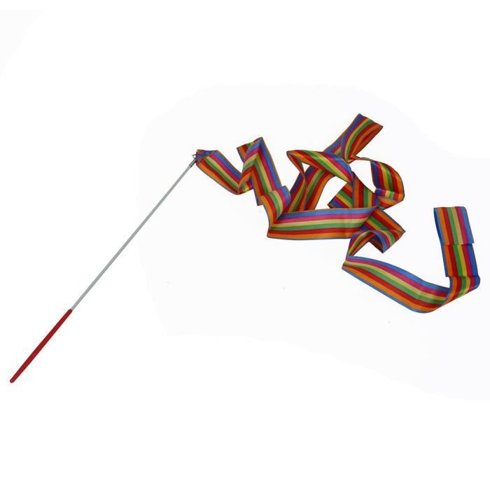4M Ruban Danse Gymnastique Rythmique Streamer Ribbon Gym Art Sport Loisir