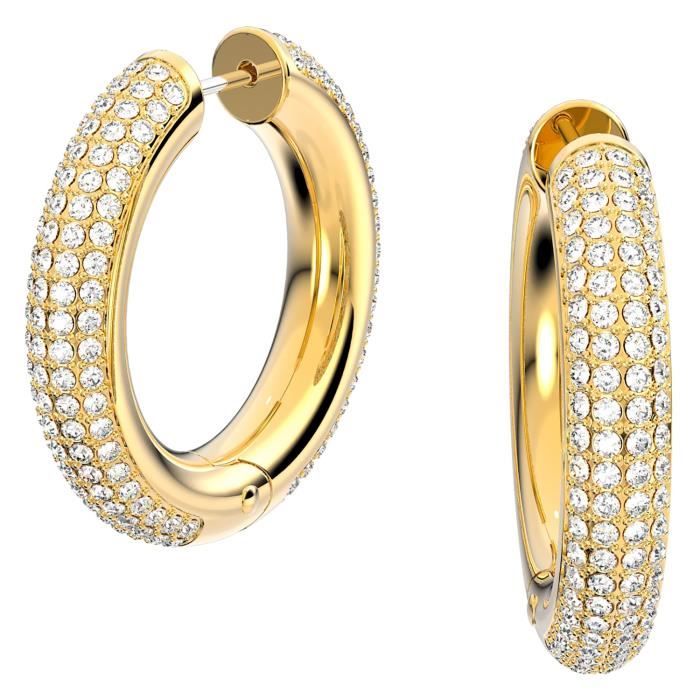 Boucles d'Oreilles femme - SWAROVSKI - Créoles collection Dextera Swarovski - Couleur de la matière:Jaune
