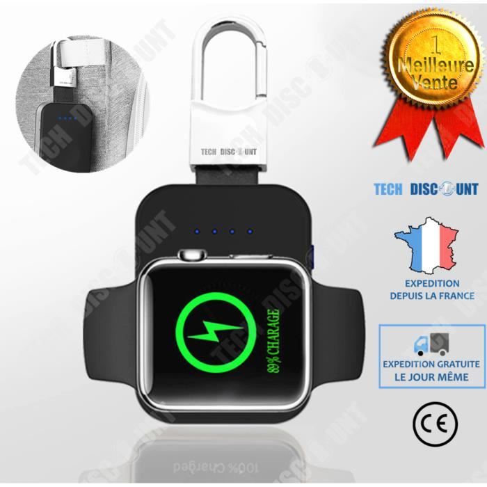 TD® Chargeur portable Apple Watch IWatch apple à induction Series 1 2 3 4 original mini rapide porte clé magnétique batterie externe