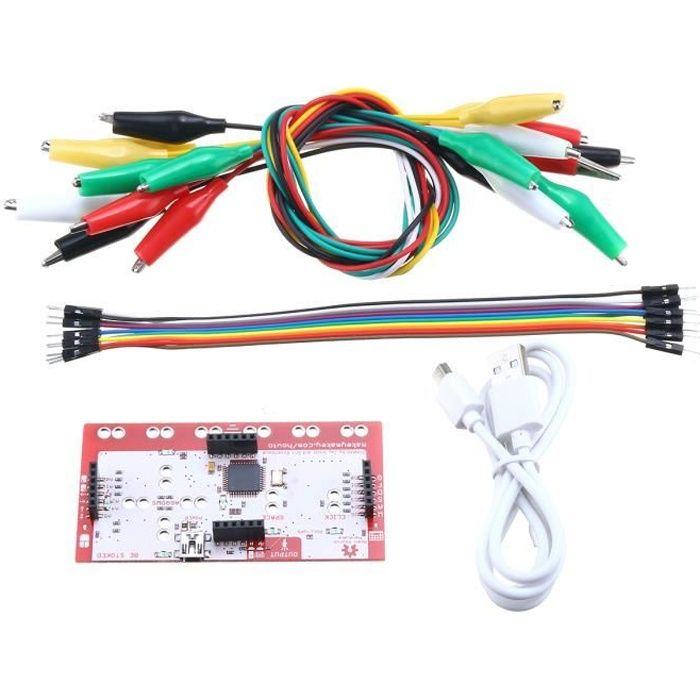 TEMPSA Kit carte contrôleur pour pince crocodile standard pour Makey Makey