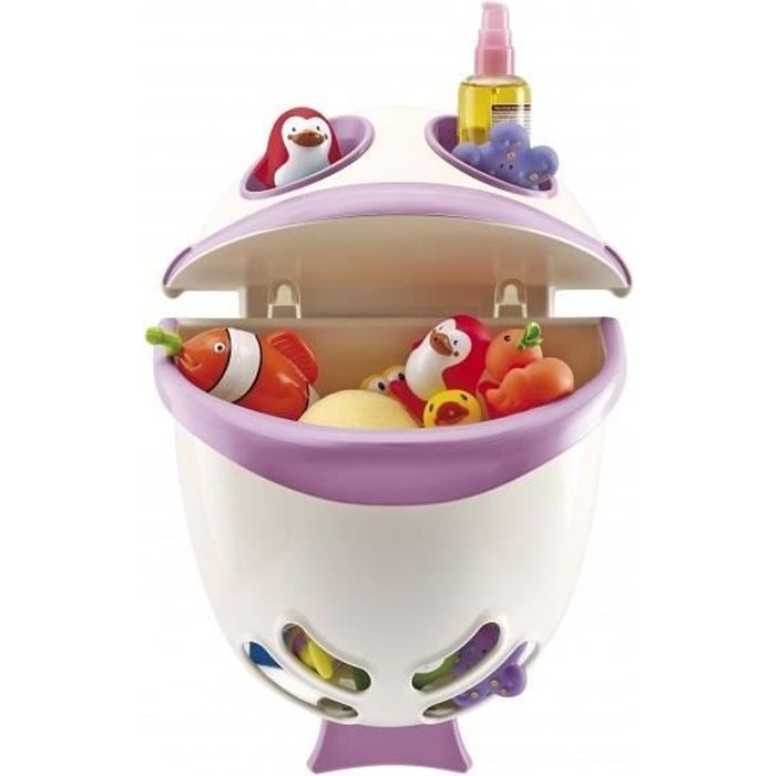 THERMOBABY Range-Jouets Bubble Fish - Rose Orchidée - Blanc Muguet