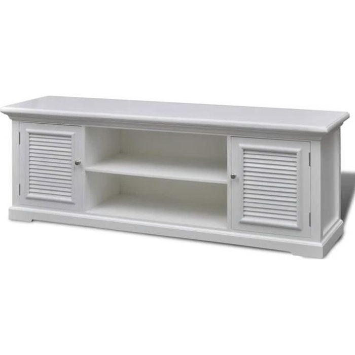Meuble de TV Bois Blanc
