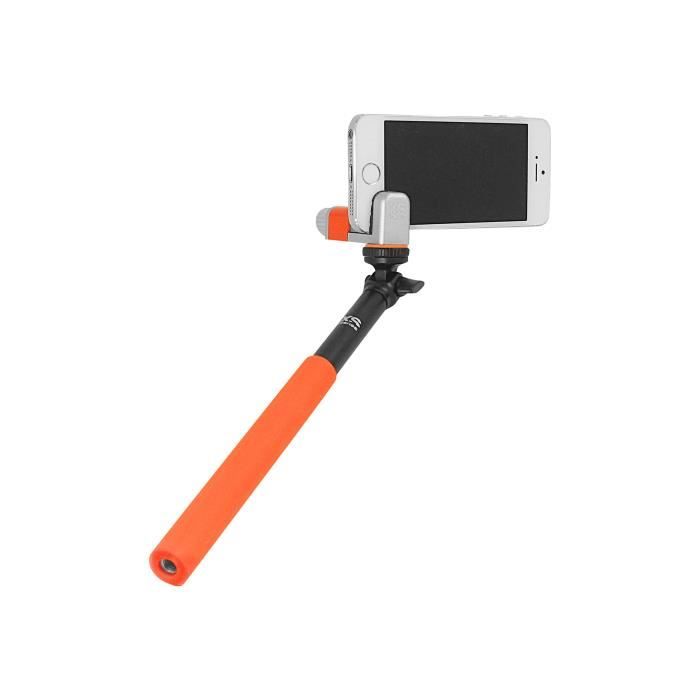 Perche Télescopique Selfie Stick ME-SHOT STANDARD Noir/Orange