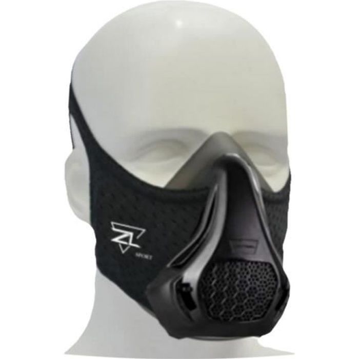 ZL SPORT Masque de Sport, Entraînement, Training Mask, Simulateur Haute Altitude pour Tous Les Sports Intensifs, Masque Cardio