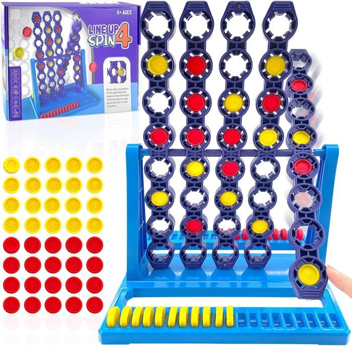 Jeu Puissance 4 Classique ZUNIPLEX - Version Portable, Pièces De 3cm, Pour Enfants Et Adultes