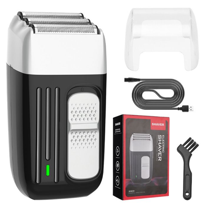 Rasoir électrique Rechargeable pour hommes Machine à raser humide et sec avec 3 lames Machine à raser Rechargeable