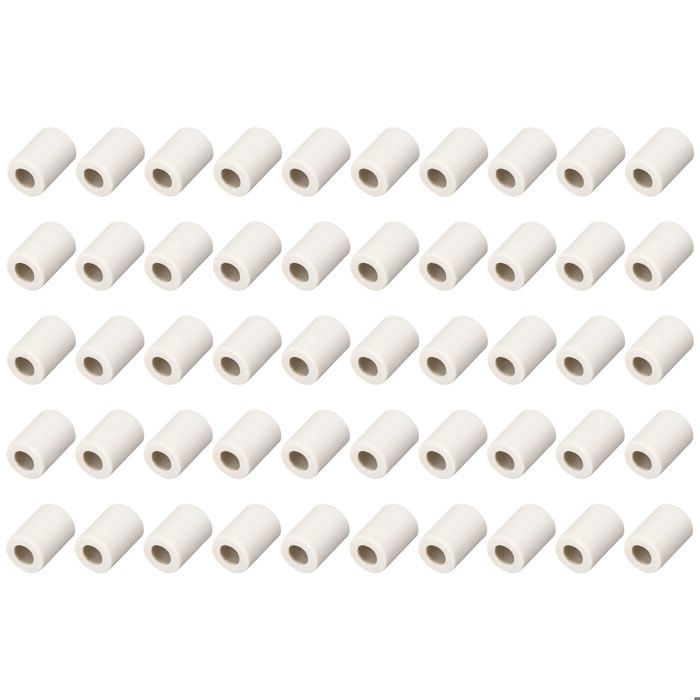 Tube Tuyau SOURCING MAP 50Pcs 4mm Diamètre Céramique Électronique Fil