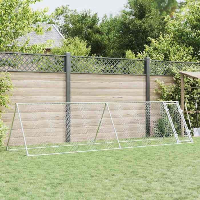 vidaXL Cage poules 400x105x91 cm