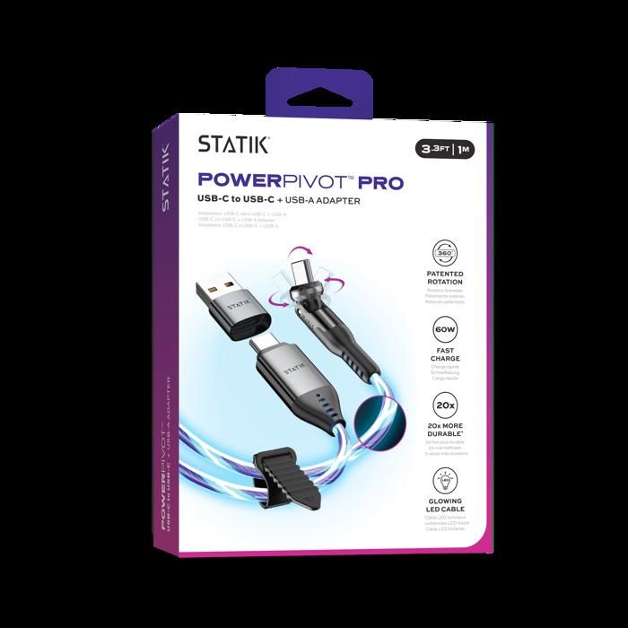 STATIKStatik - Câble Téléphone Lumineux - Powerpivot Globright Pro Usb-C To Usb-C - 1M