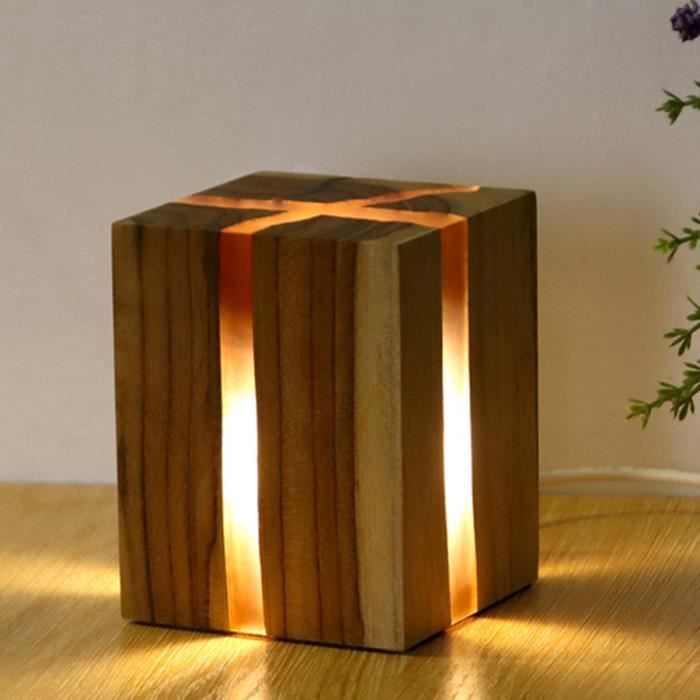 Lampe decorative de salon USB lumire de nuit LED rglable industriel en forme de Morceaux de bois fissurs - 96x 75 LAMPE DECORATIVE Lampe decorative de salon USB lumire de nuit LED rglable industriel en forme de Morceaux de bois fissurs - 96x 75 LAMPE DECORATIVE