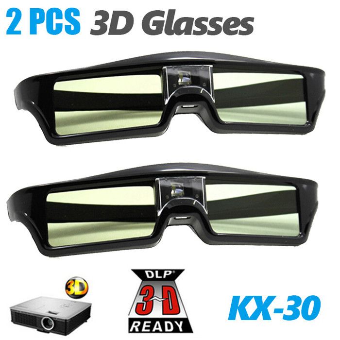 Lunettes 3D DLP-LINK,obturateur actif universel pour projecteurs