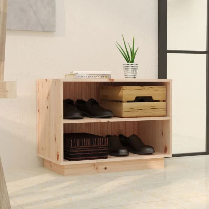 RemiseArmoire/meuble à chaussures 60 x 34 x 45 cm - bois de pin massif JILIMAISON2025 94007014