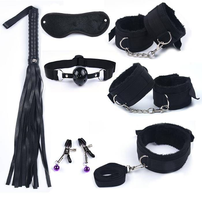 Plug Anal queue de lapin,ensemble de Bondage,jouets sexuels pour  femmes,fouet,menottes pour le sexe Bdsm avec vibrateur,7PCS BLACK -  Cdiscount Boutique Erotique