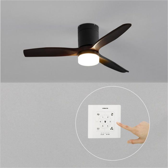 Ventilateur de plafond - Create - WIND CALM - Silencieux - Pales ABS - Fonction été/hiver