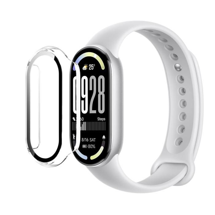Coque compatible Xiaomi Smart Band 10 - Protection rigide montre connectée étui transparent écran verre trempé Phonillico®