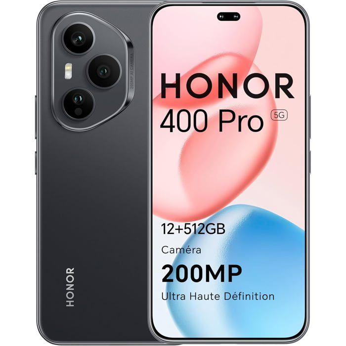 Smartphone HONOR 400 Pro 5G Dual SIM 12GB RAM 512GB Caméra 200MP