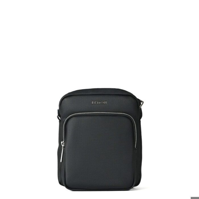 Sacoche - BEMON - Elliot - Noir - Nylon simili cuir - Bandoulière réglable
