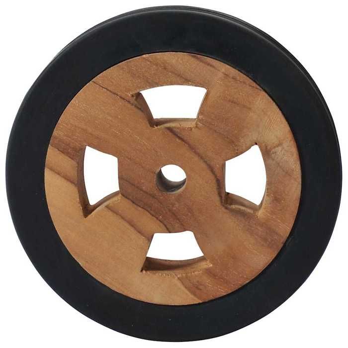 SALE 2026ensemble de 2 roues de rechange Brun - Roues de rechange pour transat 2 pcs Bois de teck solide 2.3 Kg 275271