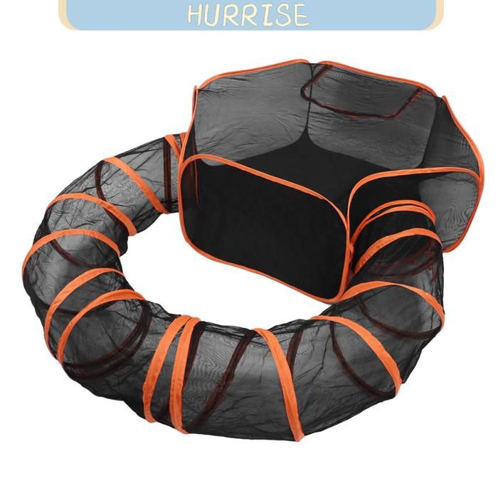 Tbest Enclos extérieurs pour chats Enceintes Extérieures pour Chats Grand Parc pour Chat avec Tunnel pour Chats Lapins linge lit
