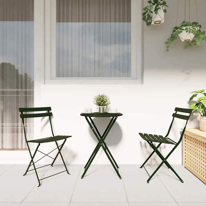 Promotion mars * Chaise de jardin - YUYUE - Meuble d’extérieur - pliante lot de 2 - Fauteuil de jardin - Vert 42x46x82cm Métal_132