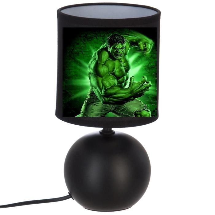 l idee all lampe de chevet noir vert Avengers Hulk